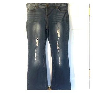 Torrid Distressed Bootcut Jeans